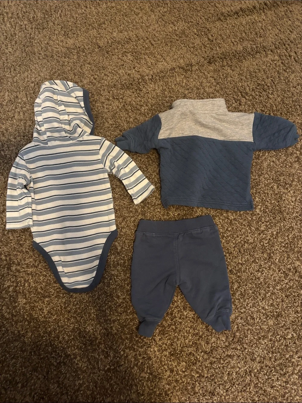 Baby Boys Hoodie & Pant Set - Rust, Navy, Gray, Blue - Picture 8 of 8